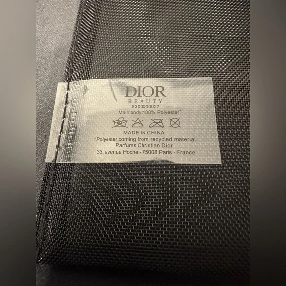 Dior Oblique Velvet Logo Geometric Large Mesh Tote - Black - GWP - New - Picture 9 of 11